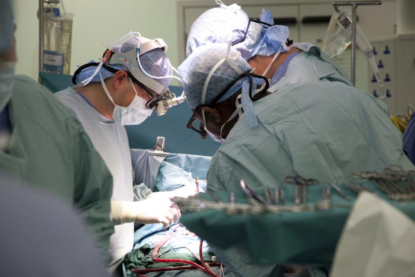 Surgeons performing surgery at GOSH 